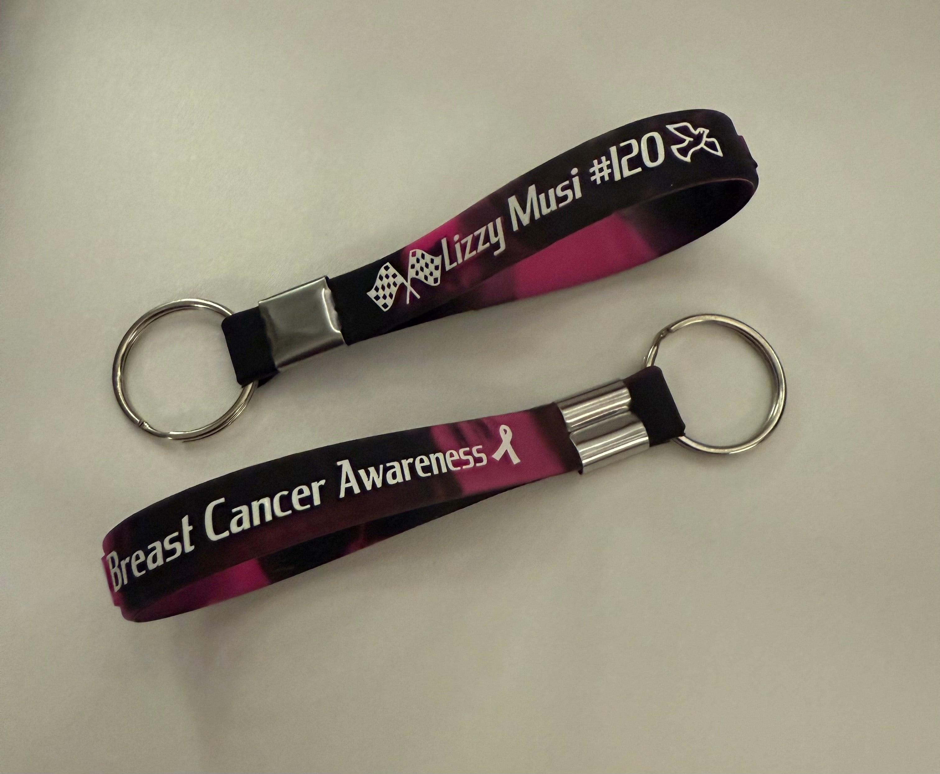 L.M. Breast Cancer Awareness Keychain